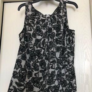 Croft and Barrow black and white print tank ✨